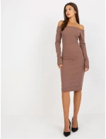 Dámske šaty EM SK 674 hnedé