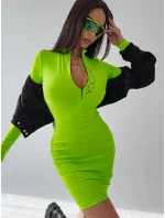 Dámske šaty 277387 neon limetka - Ola Voga