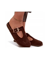 Dámske nazúvacie topánky 2831 hnedé – Ideal Shoes