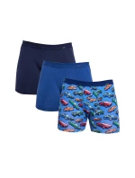 Pánske boxerky 946/02 A'3 modrá zmes - Cornette Pánske boxerky 946/02 A'3 modrá zmes - Cornette