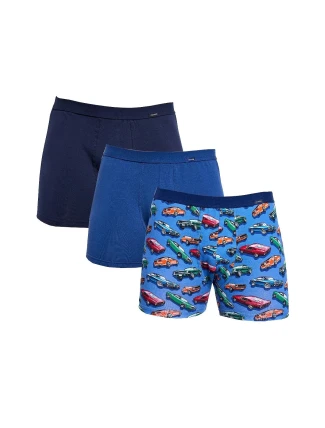 Pánske boxerky 946/02 A'3 modrá zmes - Cornette Pánske boxerky 946/02 A'3 modrá zmes - Cornette