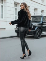 Dámsky krátky čierny kožuch GLAMFLUFFY FashionStreet TY4985 Dámsky krátky čierny kožuch GLAMFLUFFY FashionStreet TY4985