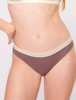 sloggi GO Ribbed R Tai C2P - BROWN - SLOGGI BROWN - SLOGGI