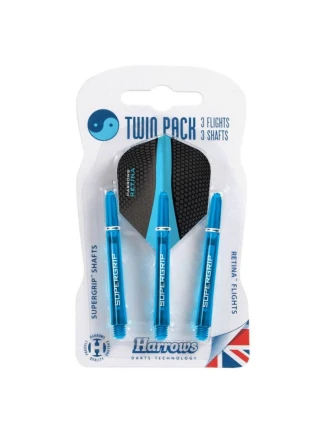 Gates Twin Pack Supergrip shafts + Retina feathers HS-TNK-000013682