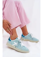 Niskie Buty Sportowe Damskie W Panterkę Miętowe Zelevelis