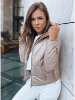 Dámska krátka prešívaná bunda SPORT HEVEN camel FashionStreet TY3711