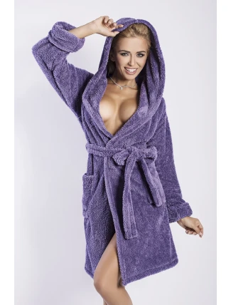Dámsky župan Diana short violet - DKAREN Dámsky župan Diana short violet - DKAREN