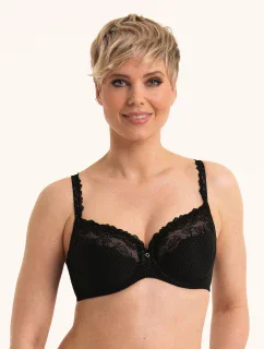 Podprsenka s kosticami Eloise . 5294 black - RosaFaia