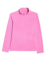 Dievčenská fleecová mikina 4F F060 fuchsiová 4FJWAW25UFLEF060 55S