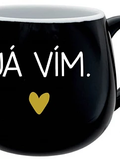 VIEM - čierny keramický hrnček 300 ml