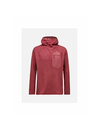 Pánska mikina PEAK PERFORMANCE M Freelight Polartec Alpha Hood, červená farba Pánska mikina PEAK PERFORMANCE M Freelight Polartec Alpha Hood, červená farba