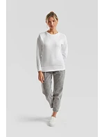 Fruit of the Loom Lady-Fit LW Raglan Sweat Dámska mikina s raglánovými rukávmi 16.2146 heather grey
