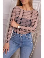 Blúzkové body v bronzovej béžovej farbe