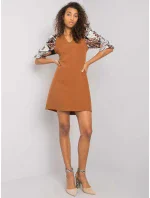 Šaty LC SK 22K 3018.45P svetlo hnedá