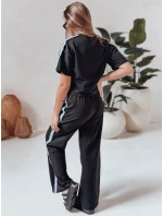 Dámska oversize tepláková súprava SPORT LIKE black FashionStreet AY1146 Dámska oversize tepláková súprava SPORT LIKE black FashionStreet AY1146