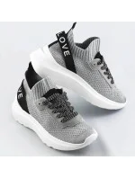 Strieborné dámske nazúvacie tenisky sneakers (LL66-3SP) Strieborné dámske nazúvacie tenisky sneakers (LL66-3SP)