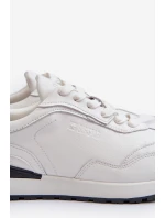 Sneakersy Męskie Skórzane BIG STAR NN174288 Białe