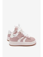 Detské športové tenisky so suchým zipsom z imitácie kože Dirty pink Zoya Detské športové tenisky so suchým zipsom z imitácie kože Dirty pink Zoya