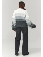 Zapínanie svetra model 220770 Makadamia