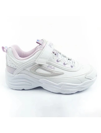 Fila Skye V detská športová obuv pre dievčatá na suchý zips white