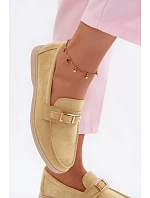 Dámské mokasíny Žluté s přezkou Belinae