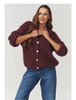 Sveter na gombíky model 219738 Makadamia