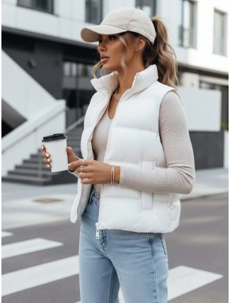 Dámska prešívaná vesta WILLOW white FashionStreet TY3798