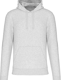 Kariban K 4027 Pánska ekologická mikina s kapucňou 20.4027 ash heather