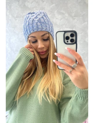 Fleecová čiapka Merry K225 v modrej farbe