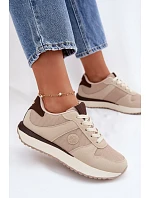 Dámske tenisky na platforme Big Star TT274275 Beige