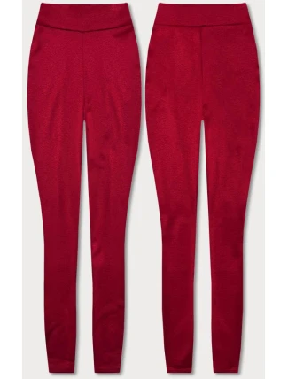 Dámske legíny z červenej bavlny (YW1001-5) - FPrice