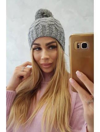 Fleecová čiapka Waleria K307 tmavo šedá