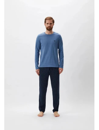 Pánske pyžamo 111791 4R567 61436 tmavomodré - Emporio Armani Pánske pyžamo 111791 4R567 61436 tmavomodré - Emporio Armani