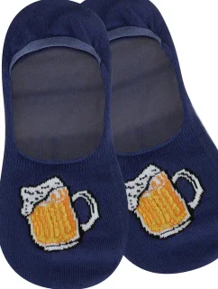 Pánske vzorované ponožky so silikónom