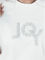 Dámske bavlnené tričko JOY ecru FashionStreet RY2524 Dámske bavlnené tričko JOY ecru FashionStreet RY2524