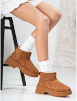 Dámske snežnice na hrubej podrážke camel FashionStreet ZY1288