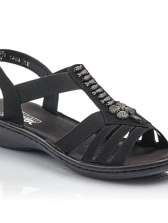 Dámske sandále Romansh black Rieker 60806-00