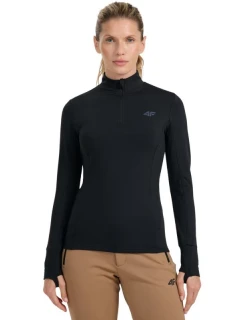 Dámska termo mikina 4F F098 dark black 4FWAW25UBRUF098 20S