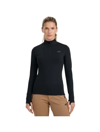 Dámska termo mikina 4F F098 dark black 4FWAW25UBRUF098 20S