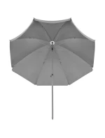 SET ZÁHRADNÉHO NÁBYTKU STÔL 4 STOLIČKY A SLNEČNÍK SIVÝ SET ZÁHRADNÉHO NÁBYTKU STÔL 4 STOLIČKY A SLNEČNÍK SIVÝ