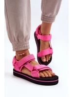 Damskie Sandały Na Platformie Lee Cooper LCW-24-05-2750L Fuksja