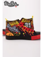 Trampki Pol'and'Rock Festival X Big Star SS174501 Czarno-Czerwone