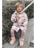 Detské teplé snežnice Suede Pink Gooby Detské teplé snežnice Suede Pink Gooby