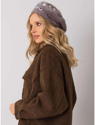 Dámska čiapka BF38834 1 tmavo fialová Dámska čiapka BF38834 1 tmavo fialová