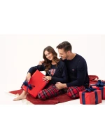 Luna 657 long/r Flanelové pyžamo M-2XL dámske