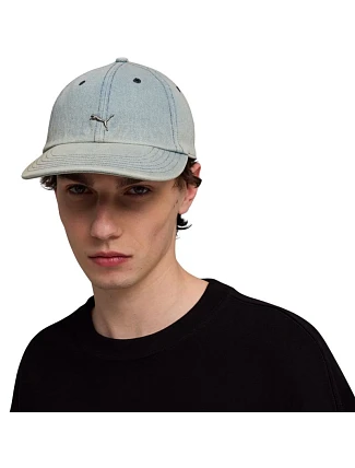 Čiapka s kšiltom Puma Wardrobe Ess Matal Dad, modrá, 25968 07