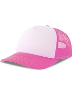 Atlantis Headwear Kid Rapper-S 5-panelová truckerová čiapka 33.0295 biela/fuchsiová fluo Atlantis Headwear Kid Rapper-S 5-panelová truckerová čiapka 33.0295 biela/fuchsiová fluo