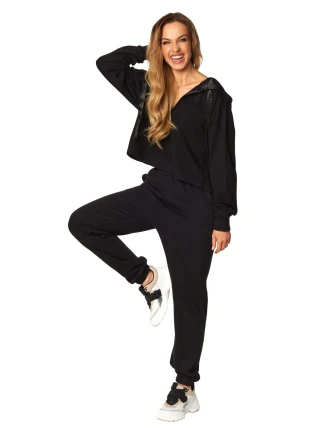 Súprava pre Francúzsku riviéru SAL-PY-1163.III Čierna bavlna - Rossli