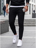 FashionStreet čierna pánska tepláková súprava AX0694 FashionStreet čierna pánska tepláková súprava AX0694