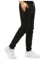 Pánske čierne tepláky FashionStreet UX4474